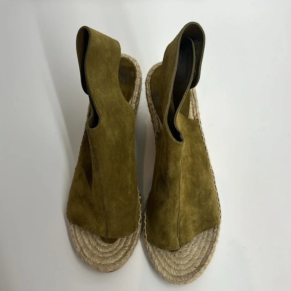 CELINE WEDGE ESPADRILLE SANDALS - Picture 11 of 14